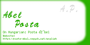 abel posta business card